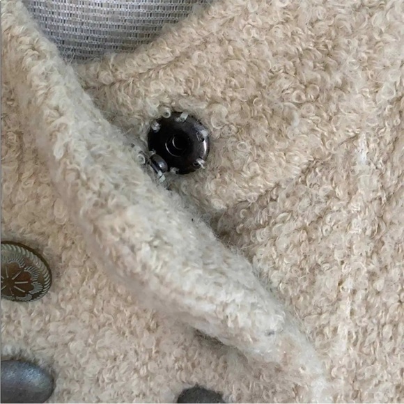 Free people military cardigan jacket fuzzy bell sleeve - Picture 12 of 13